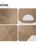 Detail of I Hate Pulling Out Funny Camper RV Camping Trailer Cap for Men and Women with curved brim, back strap, and stitching