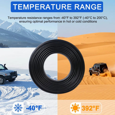 Epic 84 PC Silicone Vacuum Hose Kit With 6.6 Ft Hoses And 80 Connectors for temperature range from -40°F to 392°F
