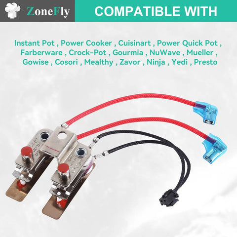 Pressure Sensor Or Switch Replacement For Instant Pot And Other Electric Pressure Cookers Like Power Cooker XL Cuisinart Farberware Power Quick Pot And Crock Pot With LED Error Codes C6 And E4