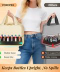 Two Layer Nail Polish Organizer Case That Holds 42 Plus 15ml Bottles, A Handy Nail Kit Bag With Compartments, Beige, compared with other bag.