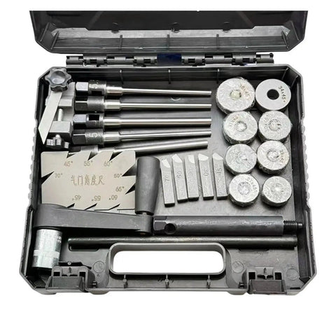 Pro 22 To 38mm Adjustable Valve Seat Reamer Boring Kit With Diamond Grinding Wheel For Car Repair Tool Set That Lets You Fix Minor Engine Malfunctions Yourself Using Sturdy Single Sided Flat Cutter in case