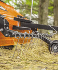 Front Mount Dethatcher Made In USA For Lawn Care, Pro Grade Thatch Removal Tool With Heavy Duty Tine Attachment, Metallic Finish