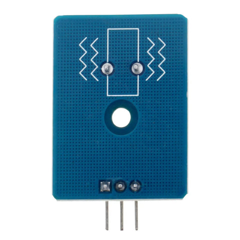 Analog Ceramic Piezo Vibration Sensor Module For Arduino DIY Kit Plug And Play With Analog Signal Output Supports 3.3V To 5V Easy To Use Vibration Detector For Microcontrollers And Robotics Projects, blue PCB