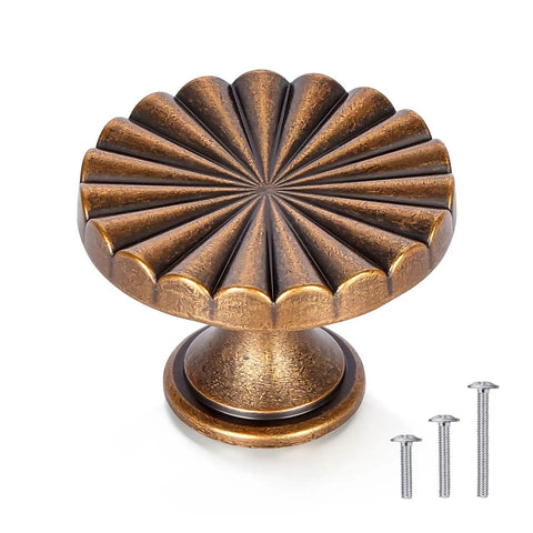 metal knobs for dresser Unique Bargains 4 Pack Cabinet Knobs Metal Drawer Knobs Round Dresser  Handle for Furniture Decoration Drawers Wardrobes (M4 Silver)