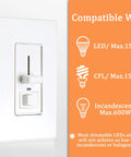 Smart Dimmer Switch With Remote, WiFi Enabled, Works With Alexa And Google Home, Dimmable LEDs CFLs And Incandescents, Neutral Wire Required