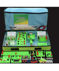 Hands On Basic Electricity And Magnetism Lab Kit For High School Students Real World Electronics Discovery Circuits And Electromagnetism Experiments Now, showing kit components in storage case.