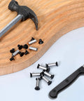 10 Pack Knife Handle Screws Hex Flat Head Pins Stainless Steel Rivets Fasteners For Blade Fixing With Adjustable Length shown