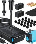 Pond Filter With Built In UV Clarifier And Water Pump Kit For Backyard Ponds And Water Features 660GPH 40W All In One Filter Box