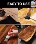 128 Oz Pure Tung Oil For Wood Finishing And Sealing Waterproof And Food Safe used on furniture and countertops