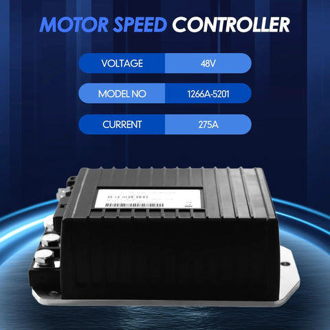 Beef Up Your Golf Cart Power With 36 To 48 Volt 275 Amp Electric Vehicle Controller With 0 To 5K Ohm Pot showcasing specs
