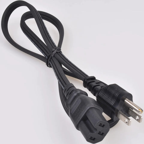 Three Foot Replacement Power Cord For Coffee Pot And Percolator, Heavy Duty 16 AWG 1875W 125V, 3 Prong Grounded, Black Cable