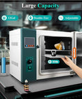 Powerhouse Industrial Drying Oven Featuring Digital Forced Air Convection And Precision Heat Management For Wax Melting And Kitchen Dehydrating Reliable Workhorse Built Like A Tank, showcasing adjustable double-tier 12-gallon interior.