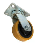 Heavy Duty Swivel Caster With 10 Inch Poly On Iron Wheel offers kingpinless smooth action for heavy loads.