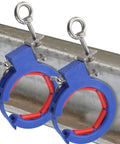 Wire Guide Pulley Roller Cable Tray Clamp Nylon Steel Build Heavy Duty Wiring Helper With 25Kg Capacity Dark Blue Quick Mount For Smooth Routing Through Corners on cable tray