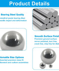 Carbon Steel Bearing Balls 6mm Set Of 100, Precision Ground And Smooth Finish For Machinery, Durable Bearing Components That Reduce Maintenance And Deliver Reliable Performance. close-up steel balls and rods