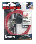 Total Game Changer Mini Flexible Curve Guide For Router Jobs, 39 Inch Extended Reach, in packaging with red flexible material.