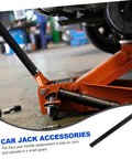 3 Ton Floor Jack Handle Replacement For Automotive Jacks That Fits Pittsburgh Floor Jack Parts And Other Horizontal Hydraulic Car Jacks For Easy Lifts And Smooth No Hassle Operation In Home Or Shop showing installed on orange floor jack in garage setting.