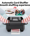 Kpaw Automatic Card Shuffler For Poker, motorized electric shuffle machine handling 1-2 decks for smooth casino game play.