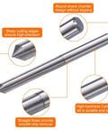CNC V-bit set, 5pcs, 1/8 in shank, 0.1 mm tip, carbide engraving bits for wood
