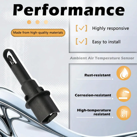 Ambient Air Temperature Sensor No Sweat Direct Swap That Works Like A Charm Fits Buick La Crosse Regal Verano Cadillac Elr Srx Xts Chevy Cruze Malibu Spark Ev Volt 2014 close-up showing high-quality material construction.