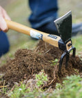Forged Garden Hoe And Cultivator Hand Tiller From Classic Japanese Craftsmanship used for precision weeding in soil