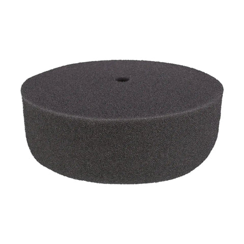 3 Inch Black Polishing Foam Pad For Final Finish And Swirl Correction, single view showing soft foam material and rounded edges.