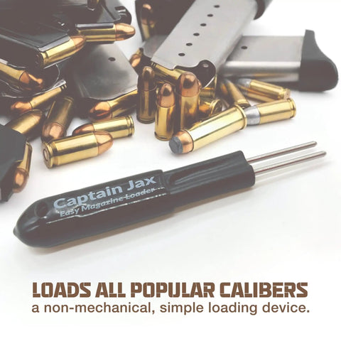 Universal Magazine Loader 2 Pack For All Calibers Easy One Handed Loading Reduces Strain Not a Speed Loader with bullets