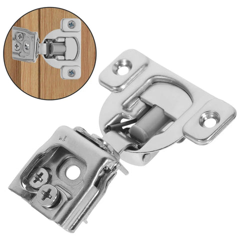 1-Inch Soft Close Cabinet Hinges For Kitchen Cabinets 3D Adjustable Silent Damping Full Overlay Concealed Black Door Hinges