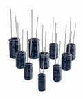 Assorted electrolytic capacitors from Electrolytic Capacitor Kit With 800 Pieces, 40 Capacitor Values From 0.1uF To 1000uF, 10V 16V 25V 50V 100V