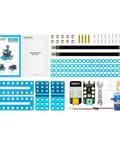 Three In One Servo Pack For mBot Upgrade Turns Your Bot Into A Dancing Cat, A Head Shaking Cat, Or A Light Emitting Cat With Easy To Follow Assembly Guide And Quick Setup Ideal For STEM Projects And Makers, parts laid out