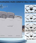 Smart Two Way Charging Hub For Mini Drone Series Pro Models BiDirectional Battery Charger shown with compatible drones