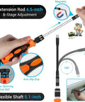 Awesome All In One Precision Screwdriver Set With Magnetic Bits For Phone Repair And Electronics Fix It Torx Hex Phillips Tools That Are Totally Sick And Super Useful For Any DIY Tech Job You Got Going On. 4.5-inch extension rod, flexible shaft