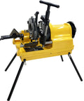 Pro Grade Heavy Hitter 1/2 To 4 Inch 220V Electric Pipe Threader 750W 3 In 1 Power Cutter displayed on a stable stand.