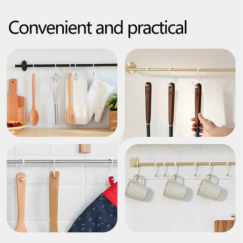 10 Pack 3 Inch S Hooks Heavy Duty Vinyl Coated Non Slip Hanging Hooks For Kitchen Closet Bathroom Garage Garden White Ideal For Utensils Towels Hangers Tools And A Quick Space Organization For Everyday Home Life In Humid Environments