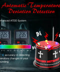 Next Gen Ghost Hunting Equipment With Auto Calibration EMF Detector And Temp Deviation Alerts Pro Grade Adjustable Five Sensitivity Levels Real Time Audible And Visual Alarms Field Fringe Detection Battery Powered 40 To 60 Hours, view of detector