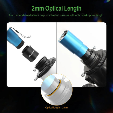 C Mount To 1.25 Inch Barrel Adapter For Cams And Telescopes Perfect For Astrophotography And Quick Setup shown on telescope