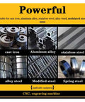 Materials compatible with 13 Piece M35 Cobalt HSS Drill Bit Set For Metal And Stainless Steel, including cast iron and alloy steel