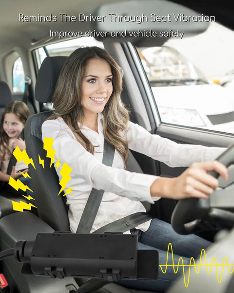 Driver experiencing Cadillac Chevrolet GMC Lane Departure Warning Seat Actuator in action for 2014-2020 models.