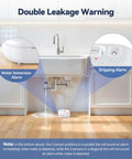 Water Leak Detector Alarm System For Home With 120dB Siren And Multi Probe Sensing IP66 Waterproof For Bathroom Kitchen Laundry Basement And More 3 Pack Battery Included under sink leak detection in kitchen