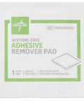 Acetone Free 2 Ply Adhesive Remover Pads Box Of 100 For Gentle Skin Safe Adhesive Removal In Hospitals Clinics And Home Use A Reliable Medical Cleaning Solution For No Fuss Pain Free Tape And Bandage Removal package label