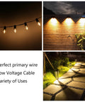 Low Voltage Landscape Lighting Copper Wire 18 Gauge 2 Conductor SPT 1 0.76mm Insulation 250 Feet White outdoor lighting setups
