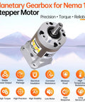 50 To 1 Planetary Gearbox For Nema 17 Stepper Motor Boosts Torque Fits 42 To 66 Mm Body Input Shaft 5 Mm Output Shaft 8 Mm