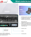 Open Pin Removal Tool Kit for Automotive Electrical Connectors with 1 Pro Grade Removal Tool and 36 Replacement Tips in case