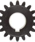 20 Pitch Spur Gear With 20 Degree Pressure Angle, Beefy High Carbon Steel Build, Inch Size, Half Inch Bore, 20 Teeth, Top View
