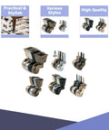 Top Notch Solid Brass Furniture Casters Featuring Vintage Round Cup Design And Slick Swivel Action For Heavy Duty Glide and Smooth Home Upgrade Projects displayed in various styles.