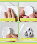 Steps to apply 8 Pack Self Adhesive Caster Wheels With 360 Degree Swivel For Small Appliances And Furniture Moving No Drill Needed