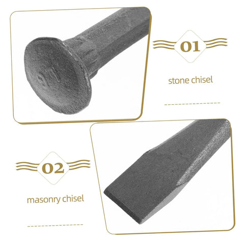 Heavy Duty Mason Chisel And Drawknife Wielding Kickass Carbon Steel For Rock Solid Brickwork And Sweet Wood Carving with stone and masonry chisels.