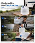 Grab And Go Collapsible Water Container With Spigot For Camping And RV Trips Foldable 3L Water Storage Tank Portable Pouring