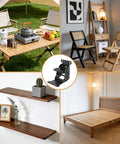 Built Tough 15 Pack Folding Hinges Self Locking Brackets With All Screws Quick Zero To Ninety To One Eighty Setup Cold Rolled Steel used with furniture.