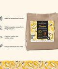Creamy Milk Chocolate Feves For Baking 40 Percent Cacao No Fuss Melt And Temper Vanilla Malt Notes Perfect For Cookies Mousse Frostings And Candies Pack Of Two One Kilogram Bags image of chocolate bag